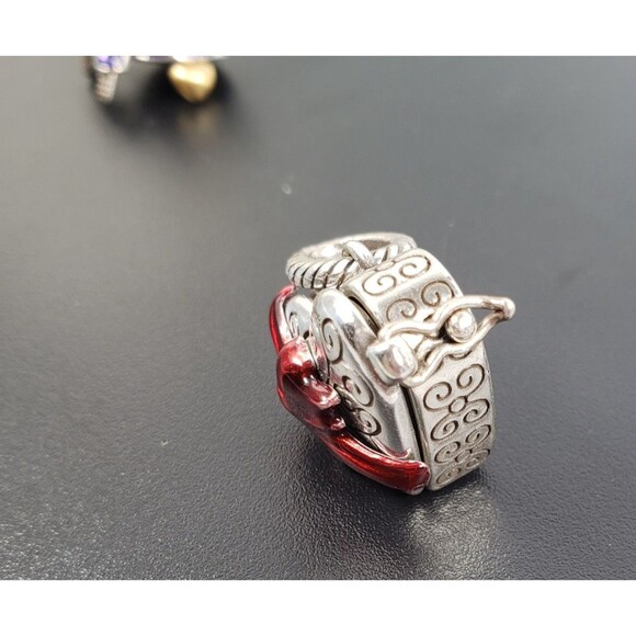 Brighton 20" Necklace Silver Heart Shape/Enamal Snowman Pendant Limited Edition - Picture 16 of 16